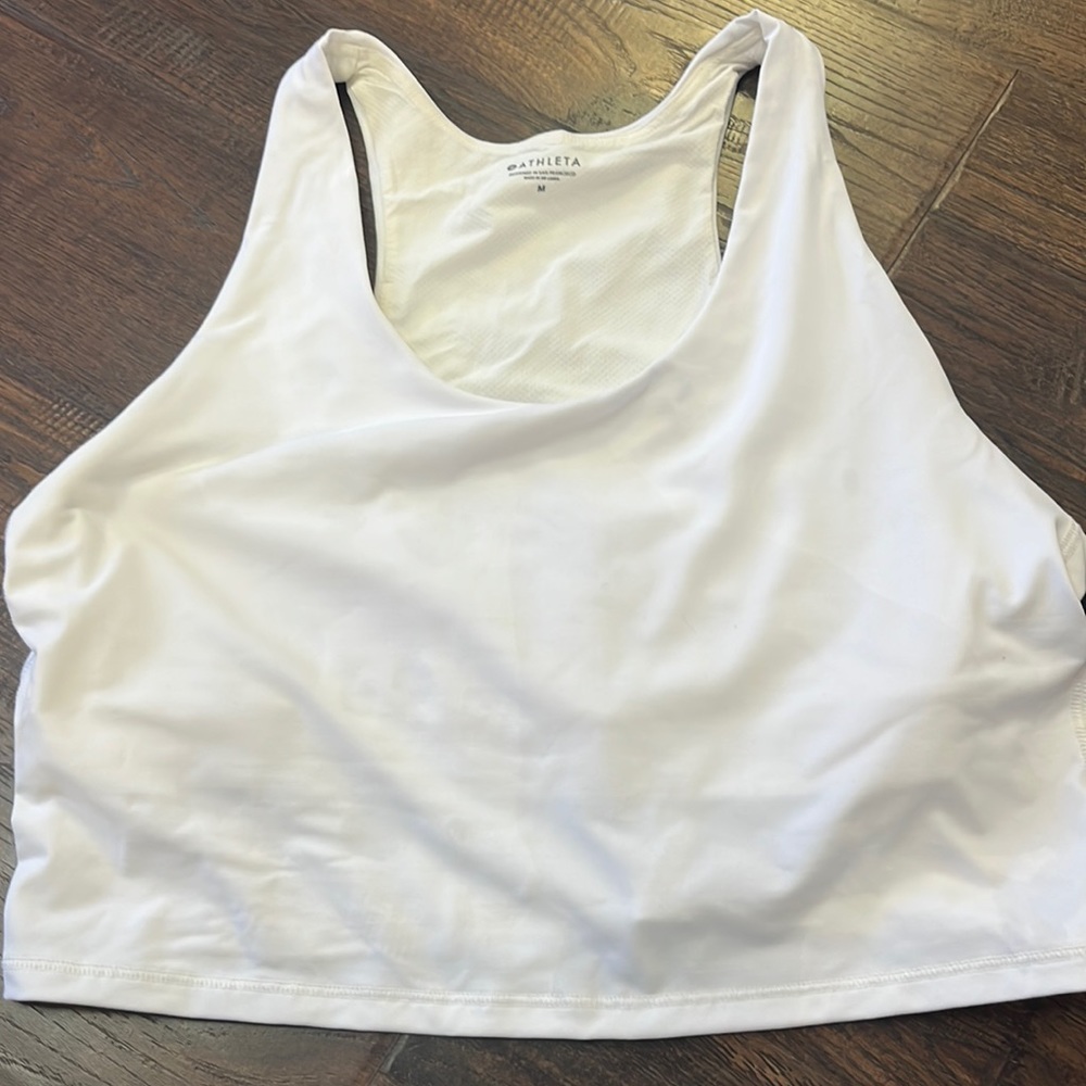 Athleta crop bra top size Medium